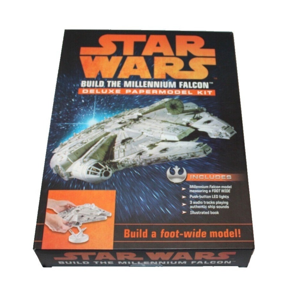 Star Wars Build The Millennium Falcon Deluxe Papermodel Kit 12" wide #10604